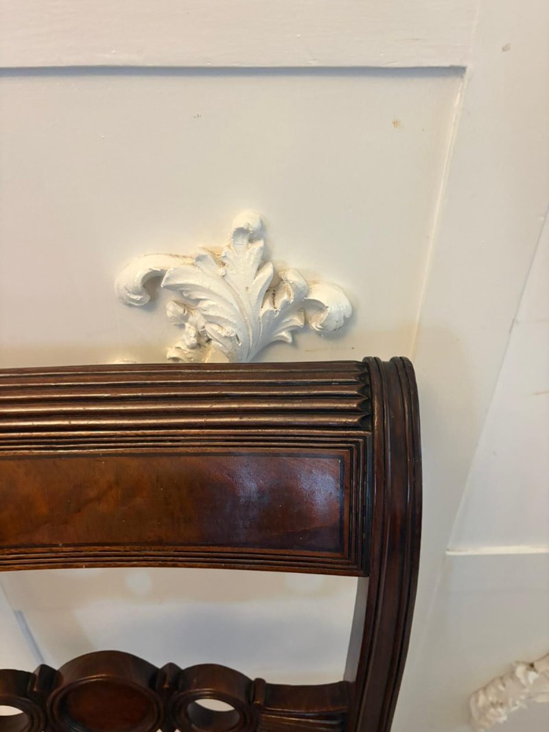 Antique Set of Four Regency Mahogany Dining Chairs - Image 10